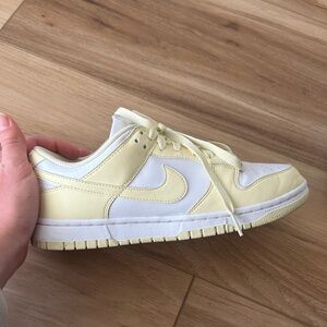 Nike Yellow and White Dunks